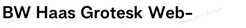 BW Haas Grotesk Web字体转换
